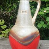 Glazed ceramic vase Vintage W.Germany 70s