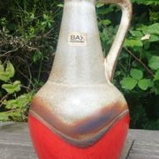 Glazed ceramic vase Vintage W.Germany 70s