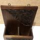 Storage box of brushes with clothes in carved wood Art Deco