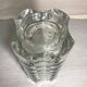 Vase ancien cristal d’Arques verre moule style Art Déco France vintage