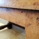 Ancien table billot de boucher trussant & cie, 1960