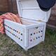 Vintage wicker chest shabby chic