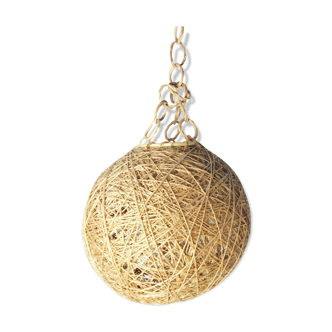 Suspension boule en rotin 33cm