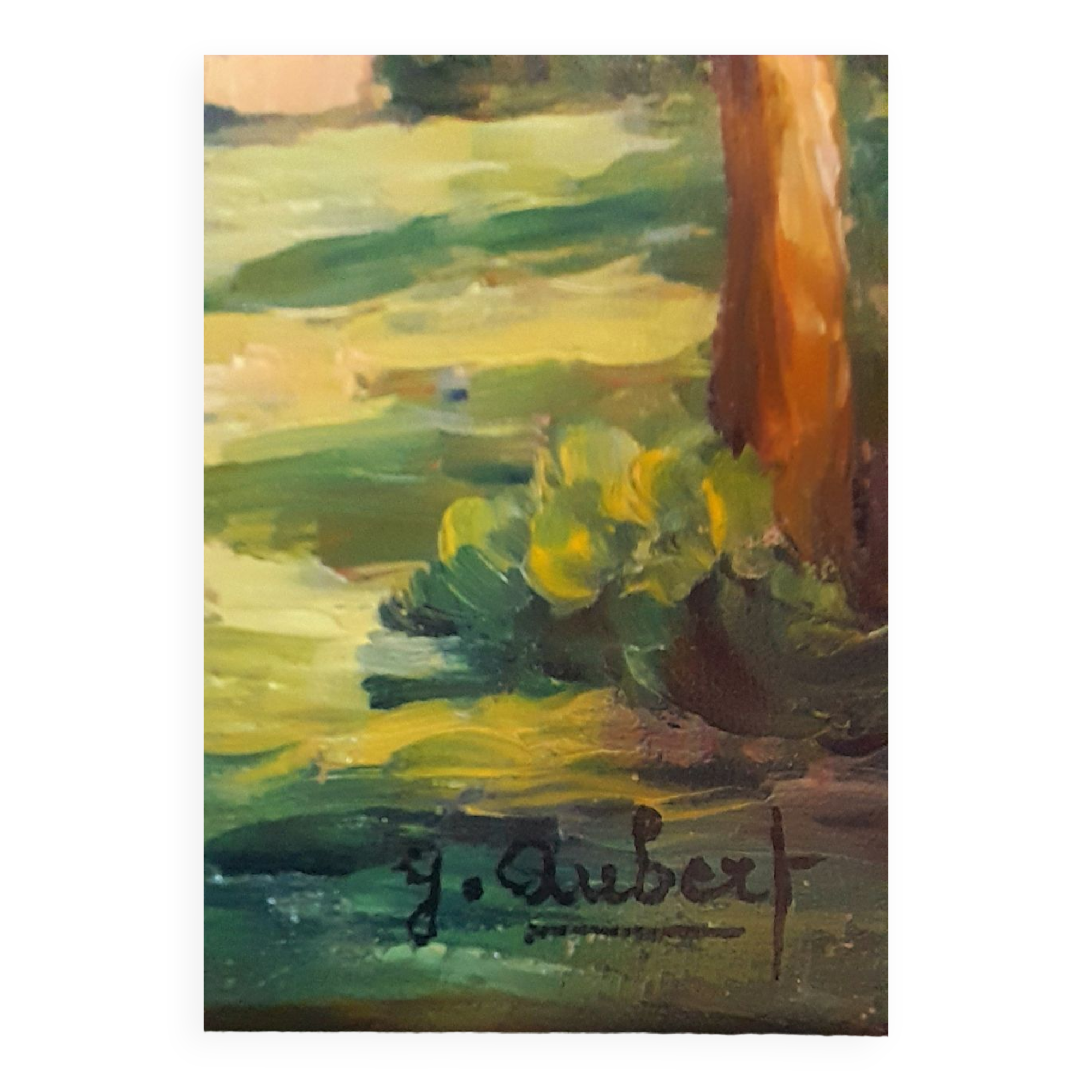 Oil on canvas signed, farmhouse Provençal seaside