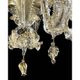 Venetian Cà Rezzonico Floral Gold Murano Style Glass Chandelier From Simoen