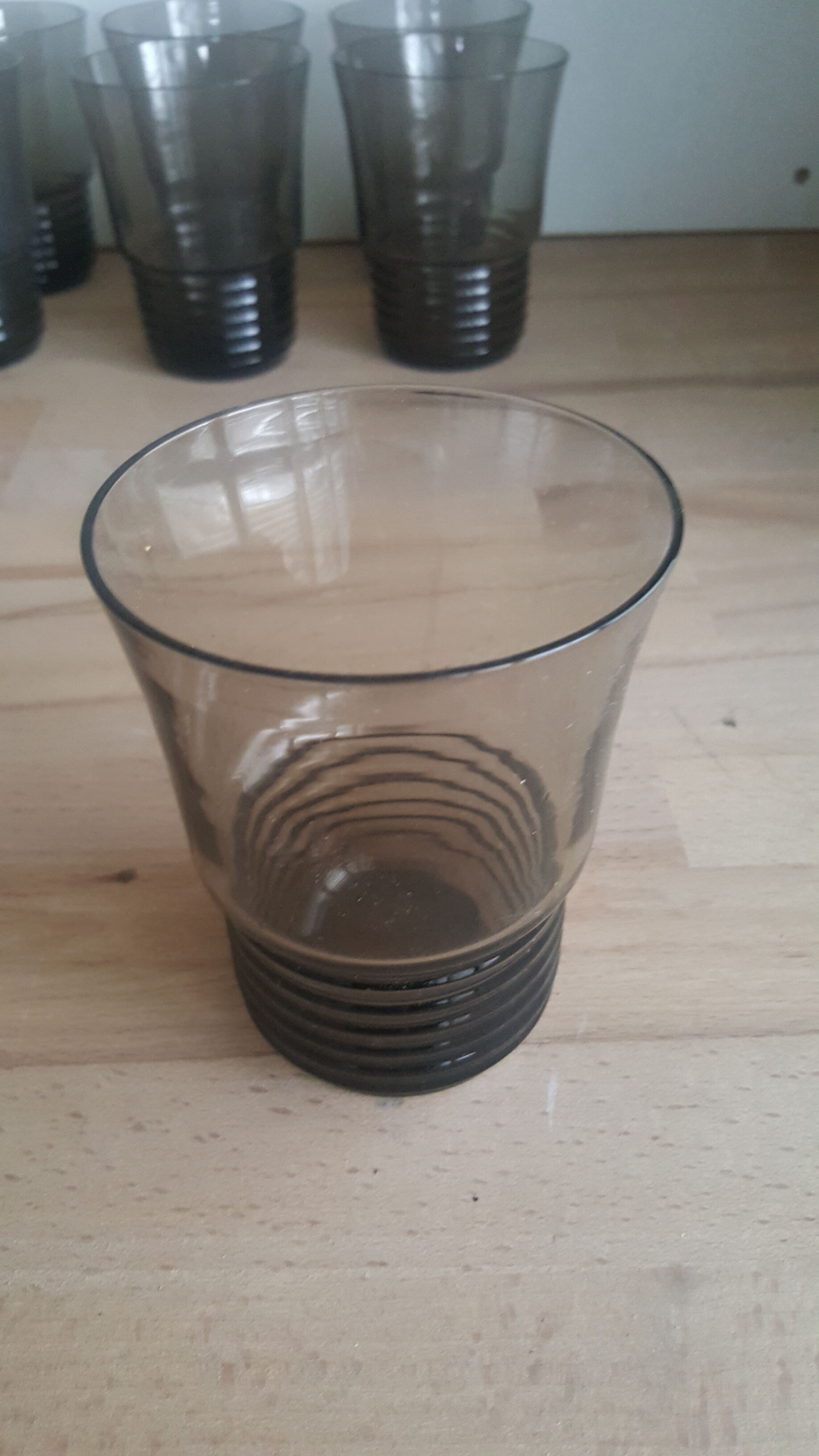 Lot de verres soufflés vintage