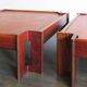 Italian rosewood coffe tables Zelda model design Sergio Asti for Poltronova, 1962