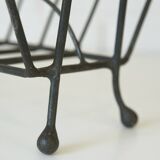 Porte-revues vintage / présentoir à disques en métal / kiosque à journaux des années 1960