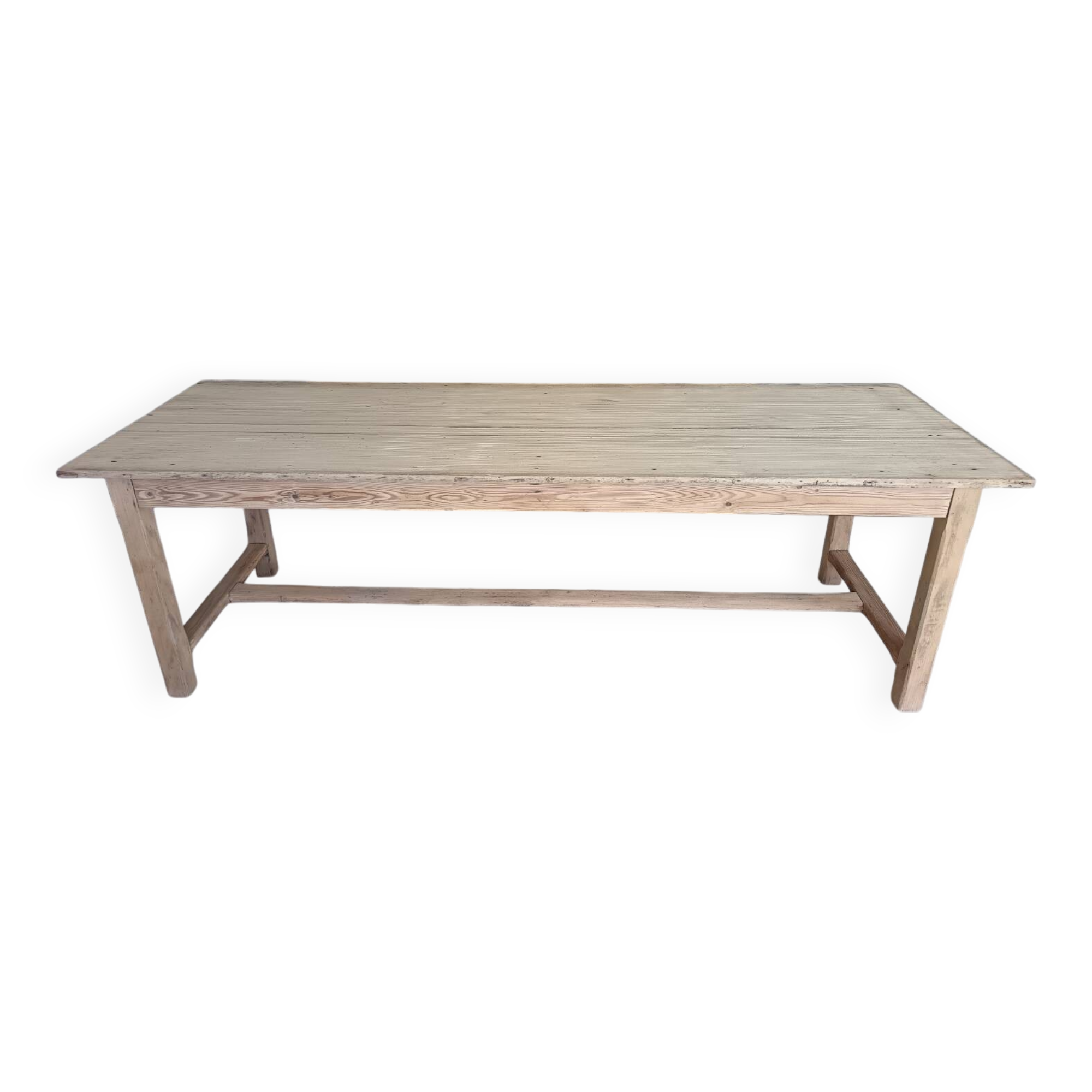 Renovated solid wood farmhouse table