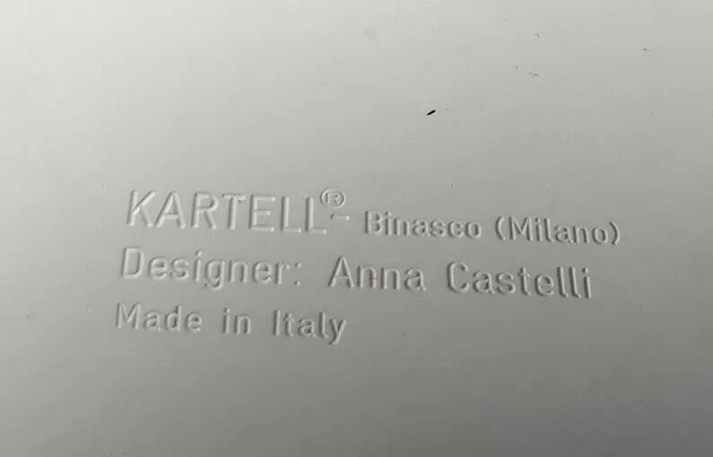 Componibili rolling bedside table by Anna Castelli for Kartell