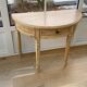Half-moon entryway console