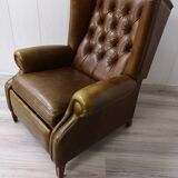 Leather reclining chair