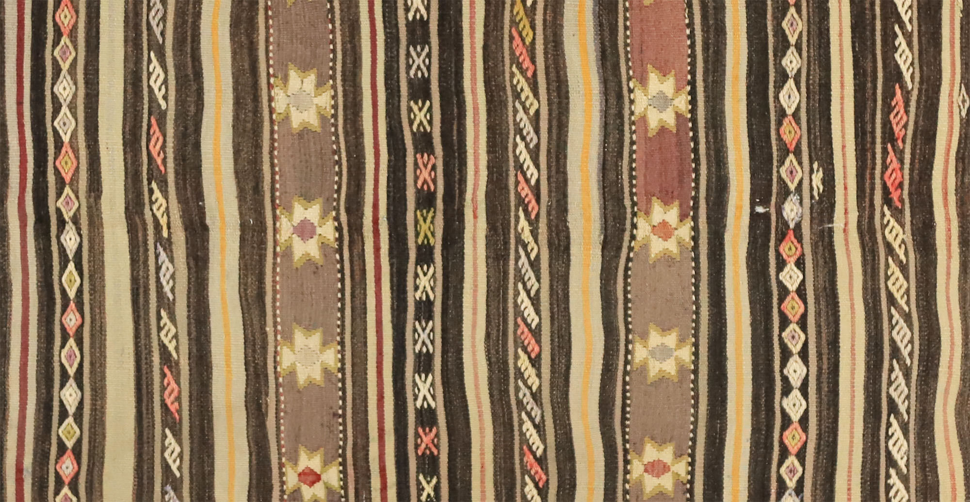 Anatolian handmade kilim rug 260 cm x 146 cm