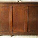 Vintage oak pedestal desk