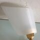 White / vintage perspex wall lamp 50s-60s