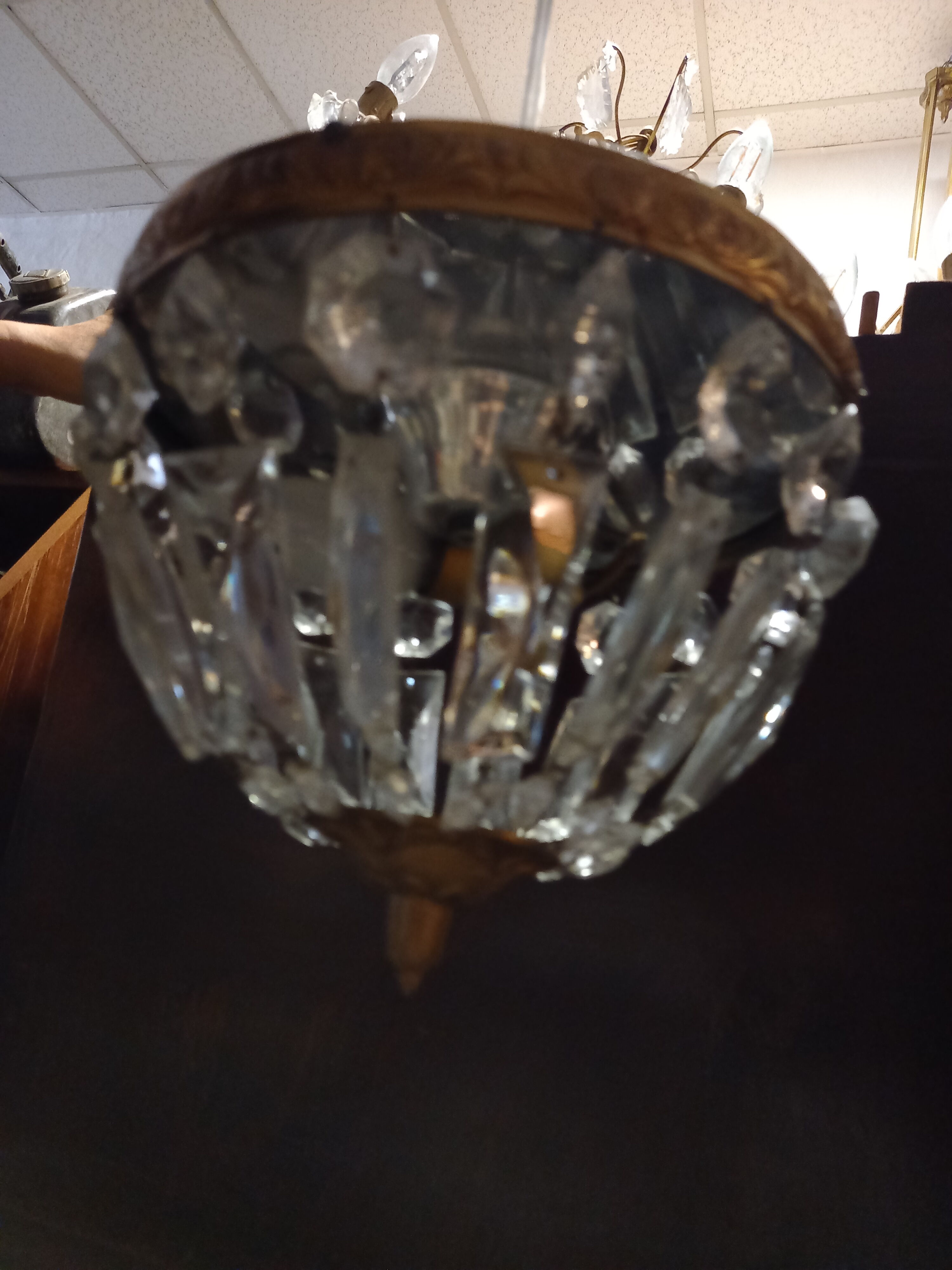 Plafonnier en cristal