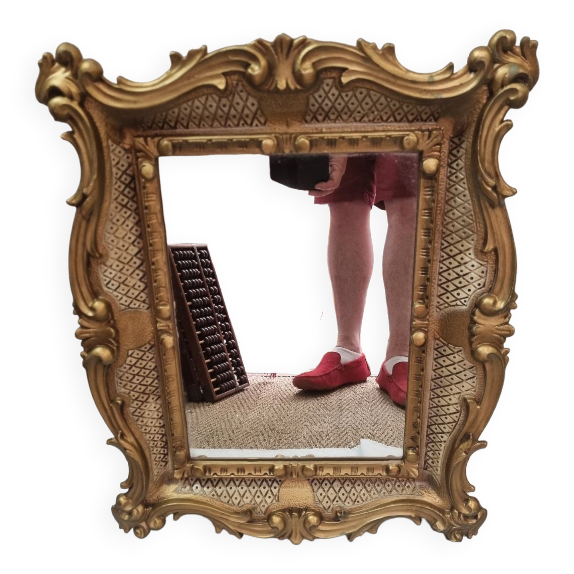 Gilded baroque mirror 60x50cm