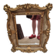 Gilded baroque mirror 60x50cm