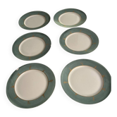 4 assiettes Cactus d'Hilton Mc Connico pour Daum + 2 offertes