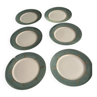 4 assiettes Cactus d'Hilton Mc Connico pour Daum + 2 offertes