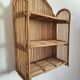 Rattan wall shelf