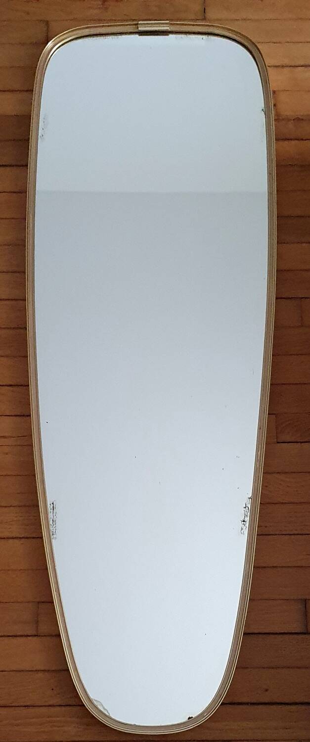 Schön vintage ovoid mirror - 1960s