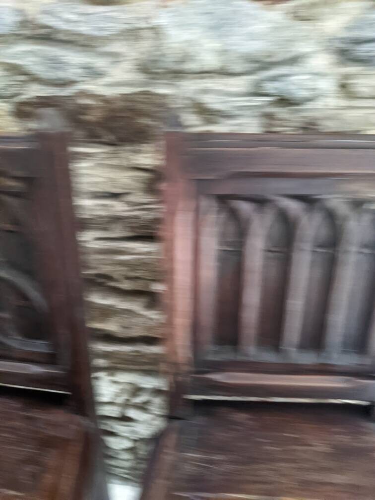 2 church chairs