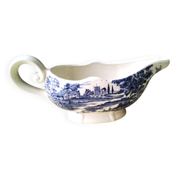 Lunéville earthenware sauce boat "English Style"