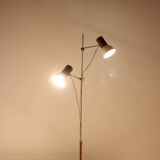 1970s chrome & metal adjustable floor lamp, czechoslovakia