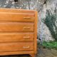 Vintage chest of drawers with compass feet