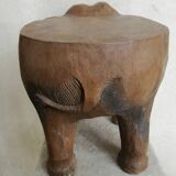 Solid wooden elephant table