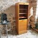Meuble de bureau vintage, classeur à rideaux 1960
