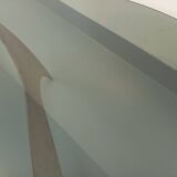 Vintage Propeller coffee table by Knut Hesterberg in steel and glass.