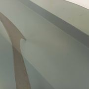 Table basse hélice vintage Propeller de Knut Hesterberg en acier et verre