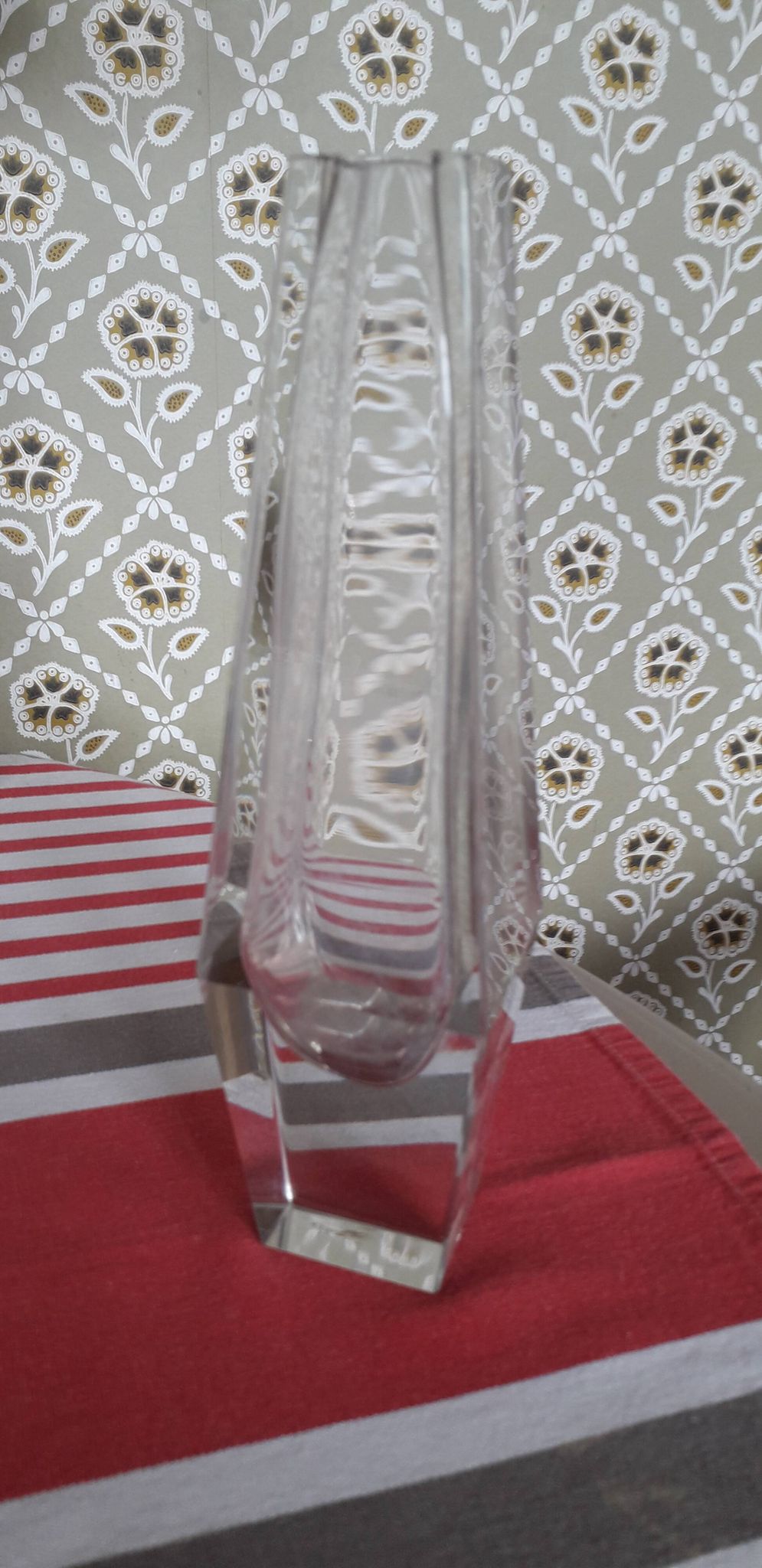Vase vintage en verre très original