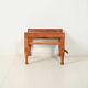 Tabouret « Safari » en chêne et cuir