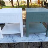 Wooden bedside table