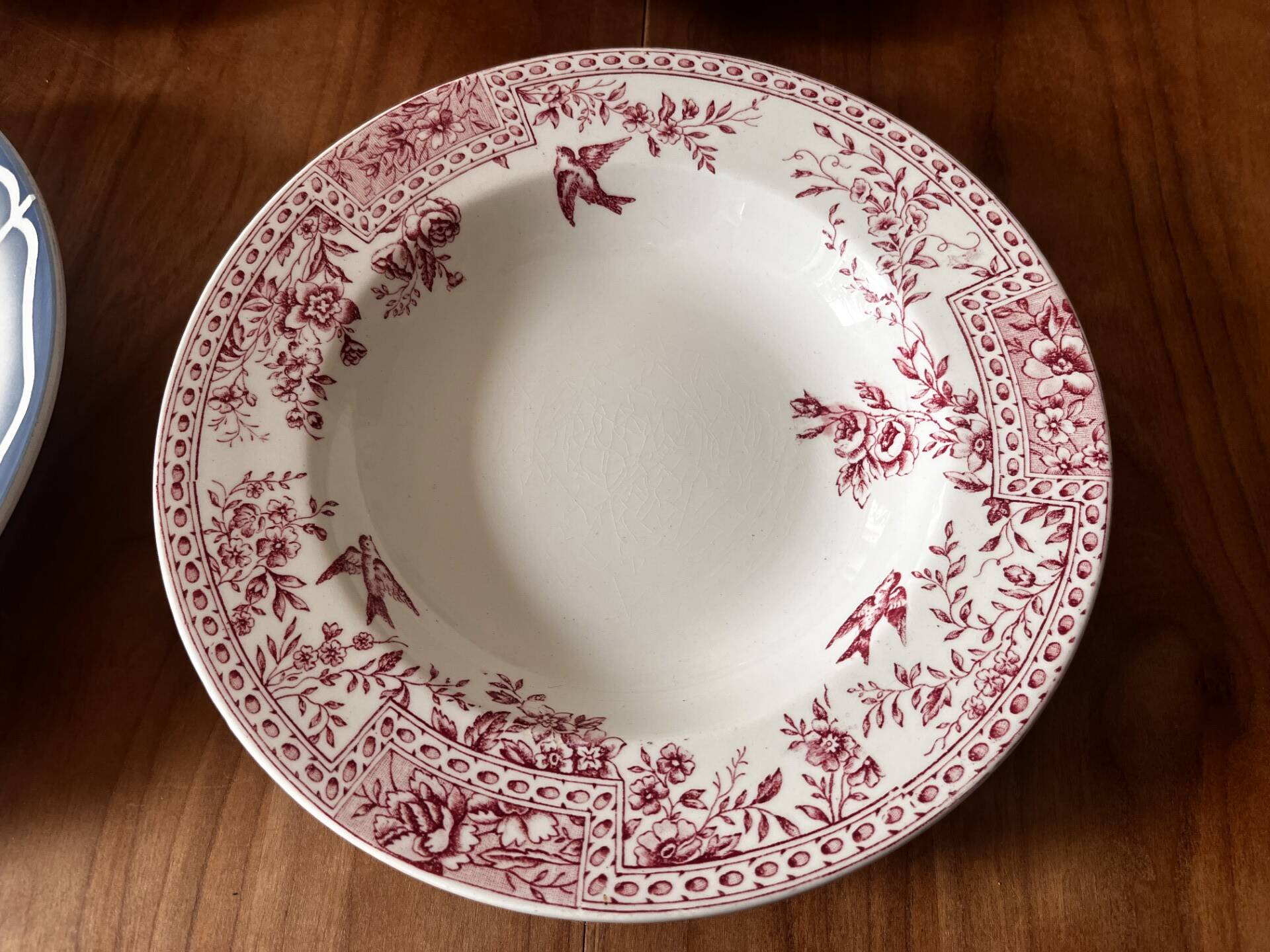 Mismatched antique plates