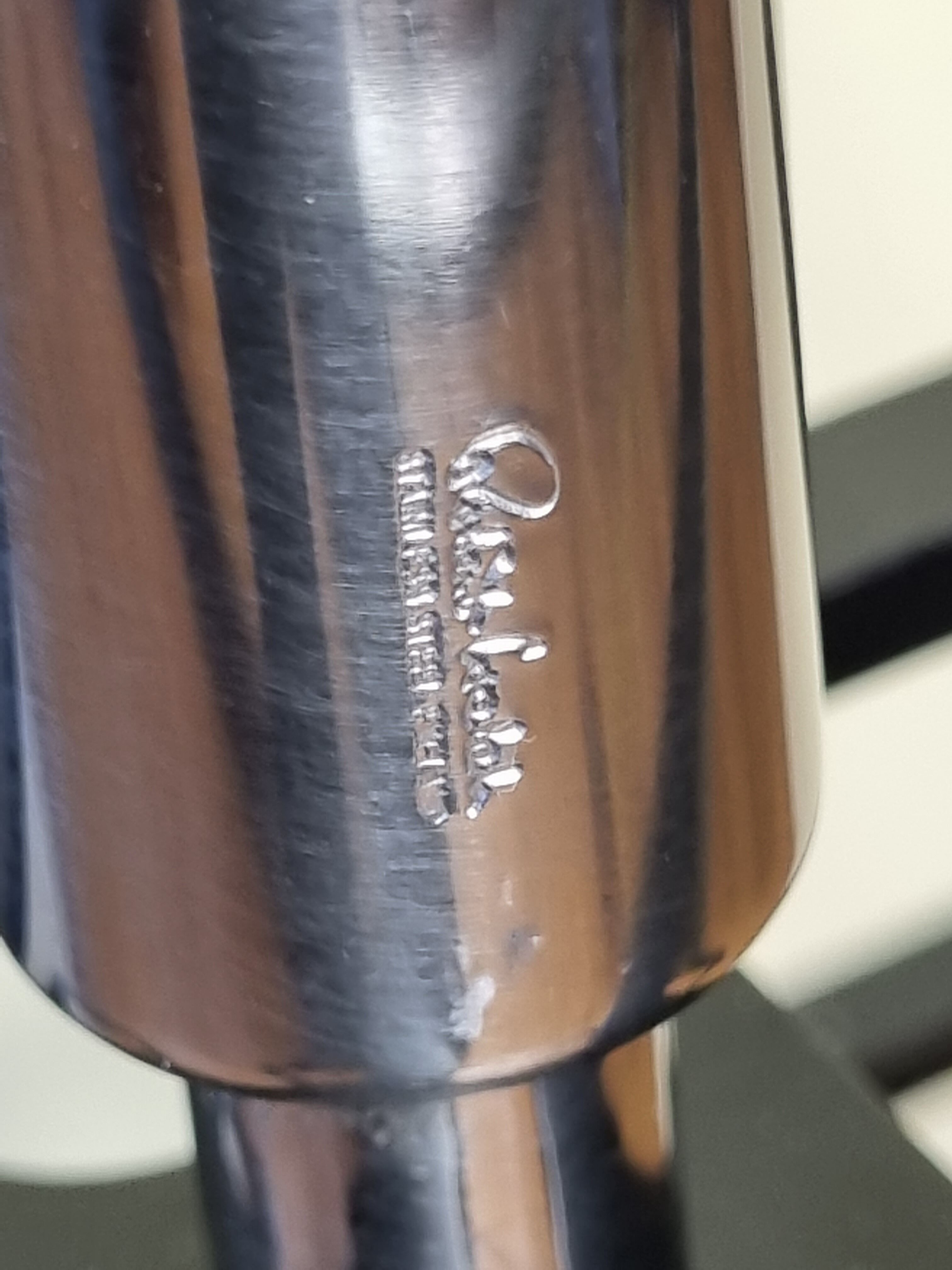 Design bottle holder, signed Robert Welch