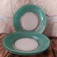 3 assiettes creuses Duralex vertes