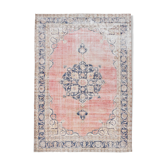 Navy blue vintage rug 317x220cm