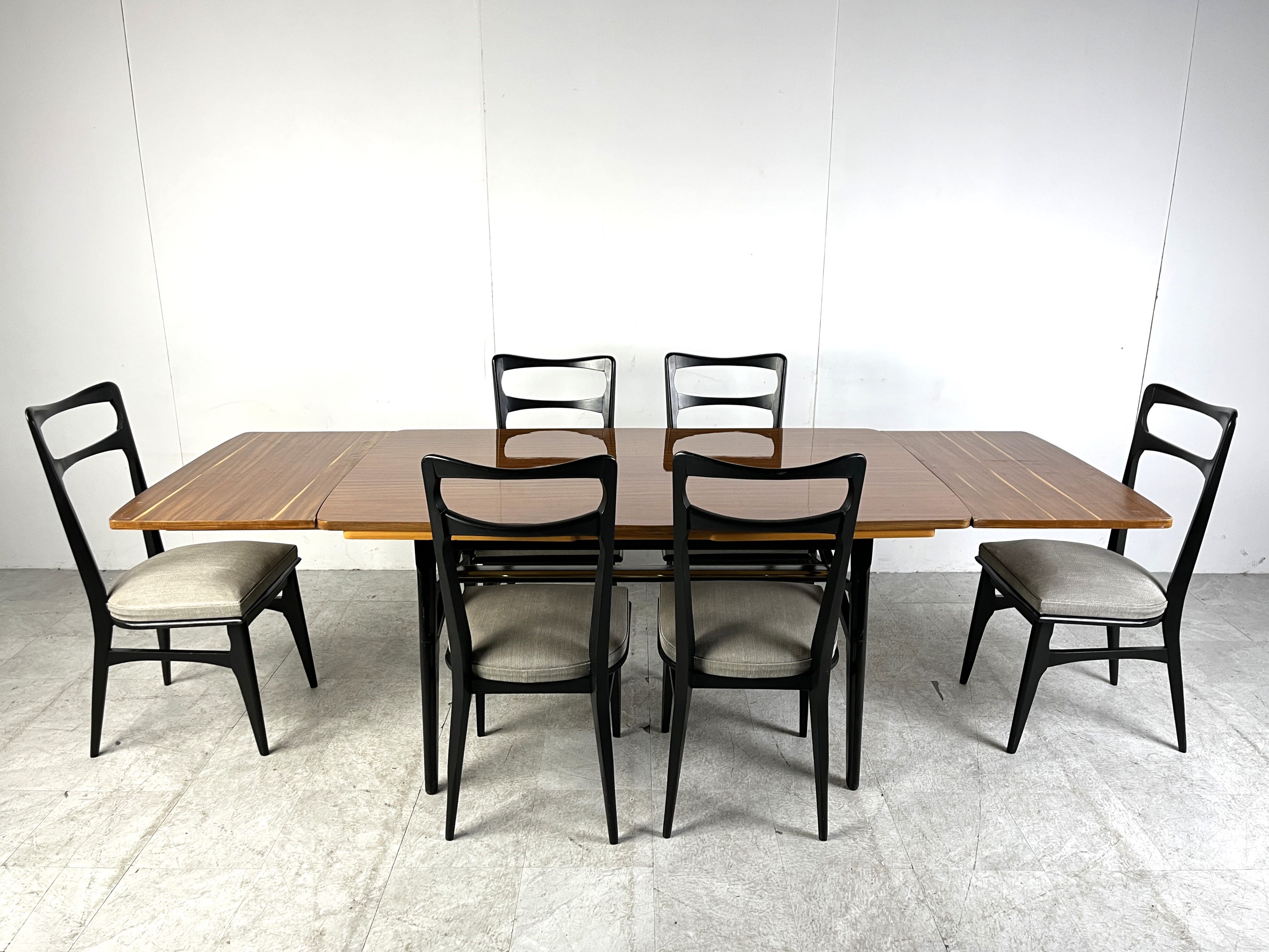 Ensemble de salle à manger italien vintage, 1950