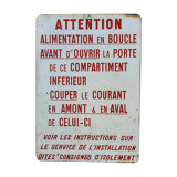 Plaque industrielle