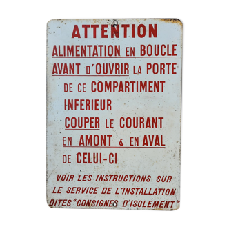 Plaque industrielle