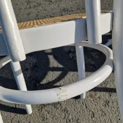 Lot de 4 chaises en bois tournés et cannage 