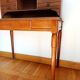Art Deco tiered desk in light oak