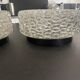 Pair of RZB ceiling lights, moulded glass, 1960. Germany.