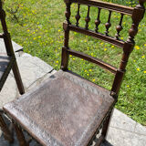 Fauteuil et chaises style Henri II