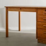 Swedish Wooden Pine Desk by Axel Einar Hjorth for Nordiska Kompaniet, 1930s