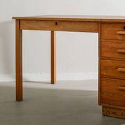 Swedish Wooden Pine Desk by Axel Einar Hjorth for Nordiska Kompaniet, 1930s